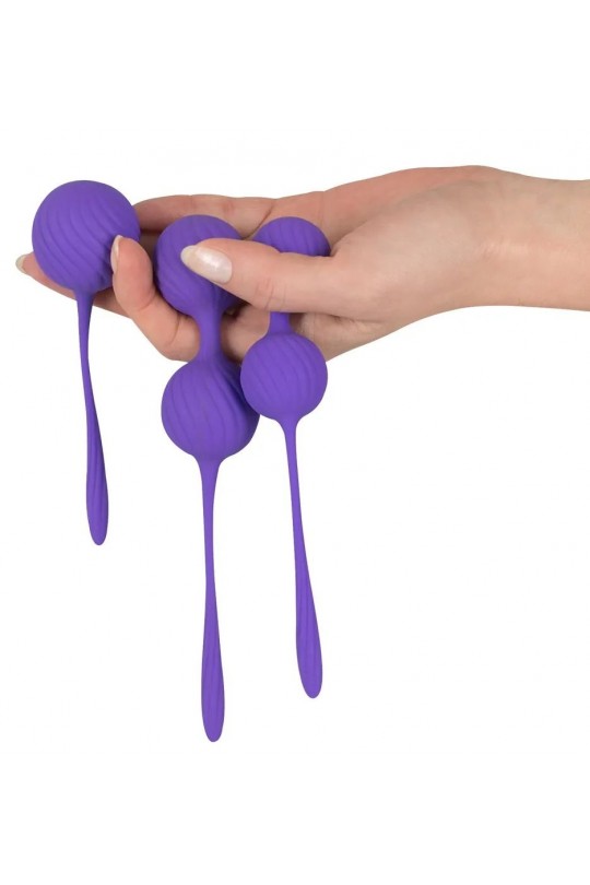 Фиолетовый набор вагинальных шариков 3 Kegel Training Balls