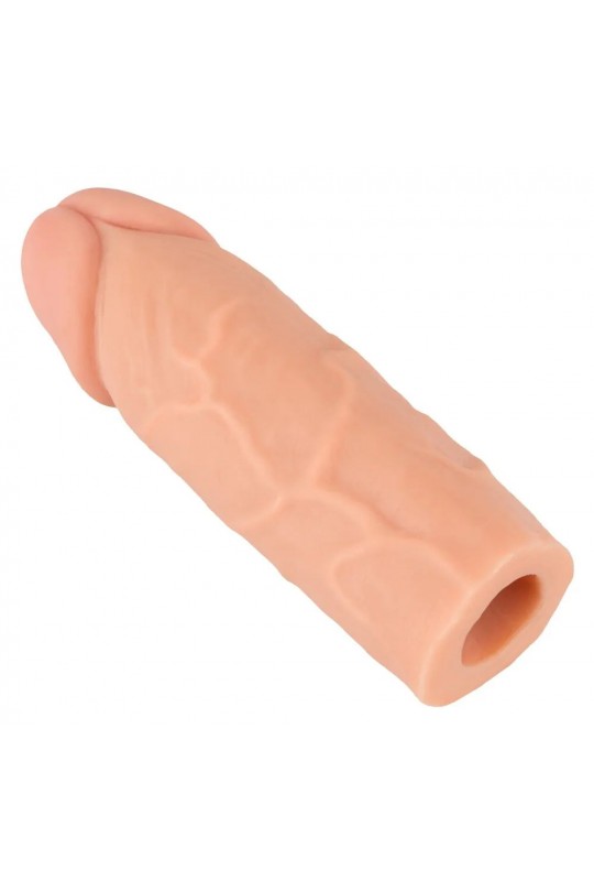 Телесная насадка-реалистик Extension Sleeve - 15,5 см.