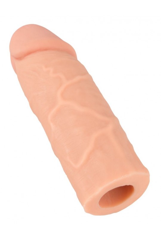 Телесная насадка-реалистик Extension Sleeve - 15,5 см.