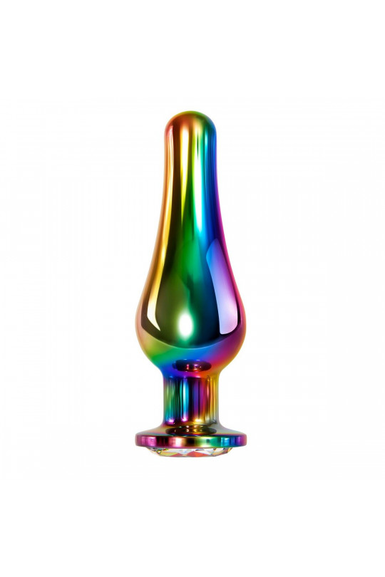 Радужная металлическая пробка Rainbow Metal Plug Large - 12,9 см.