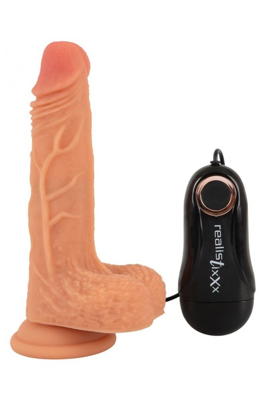 Телесный вибратор-реалистик Real Thing Small - 18,6 см.